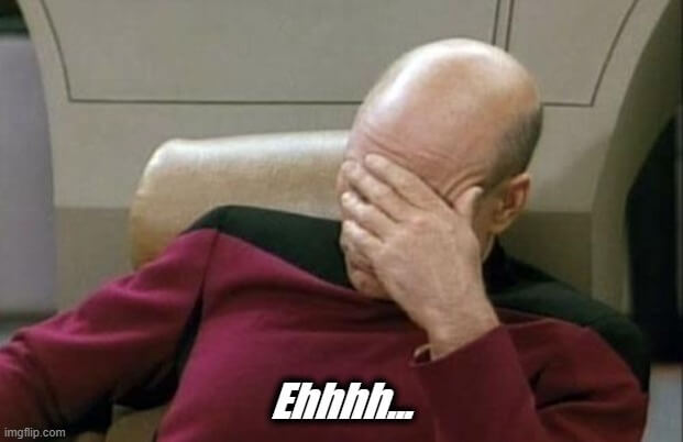 Picard facepalm meme outlining Will's response to his dropshipping efforts